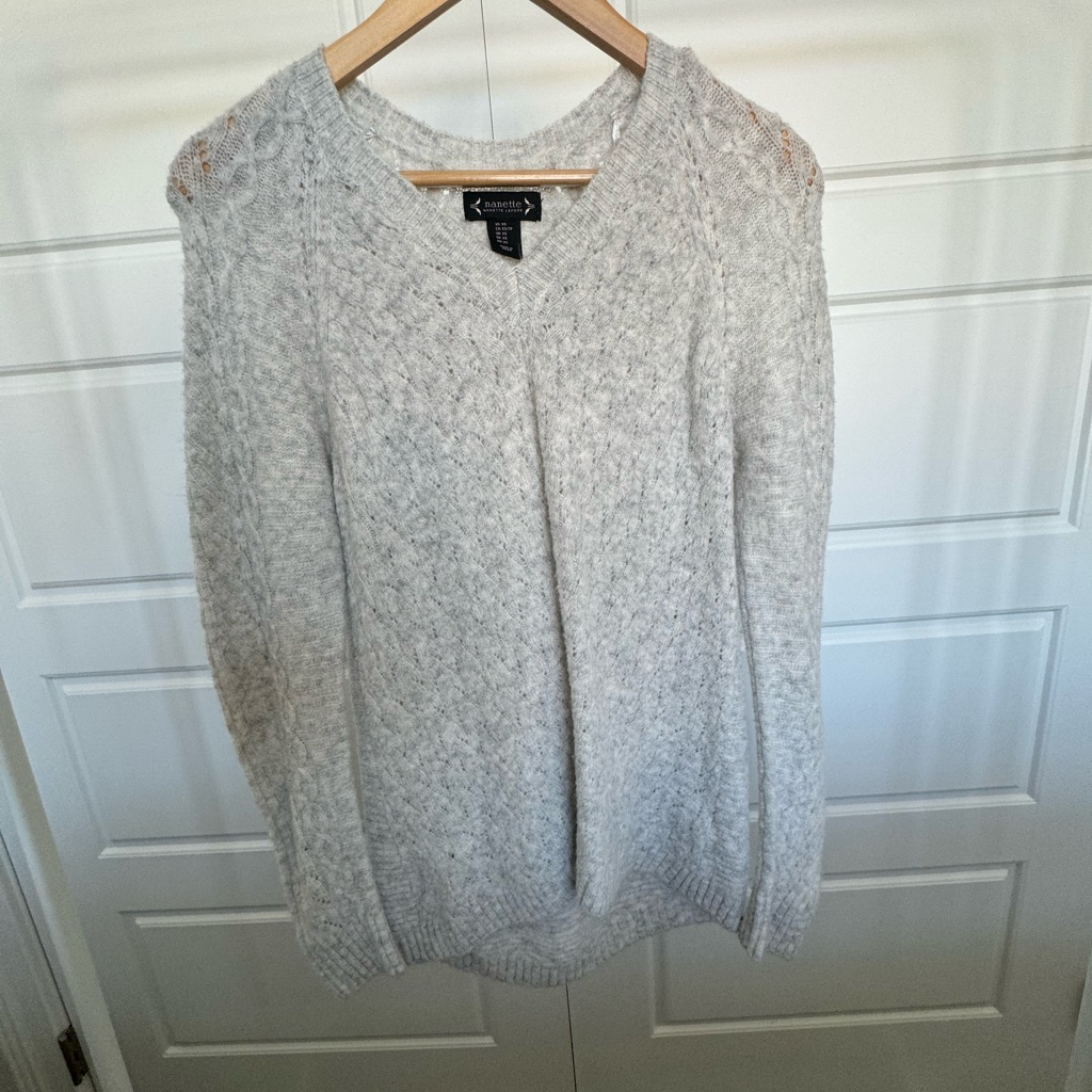 Oversized V Neck Sweater